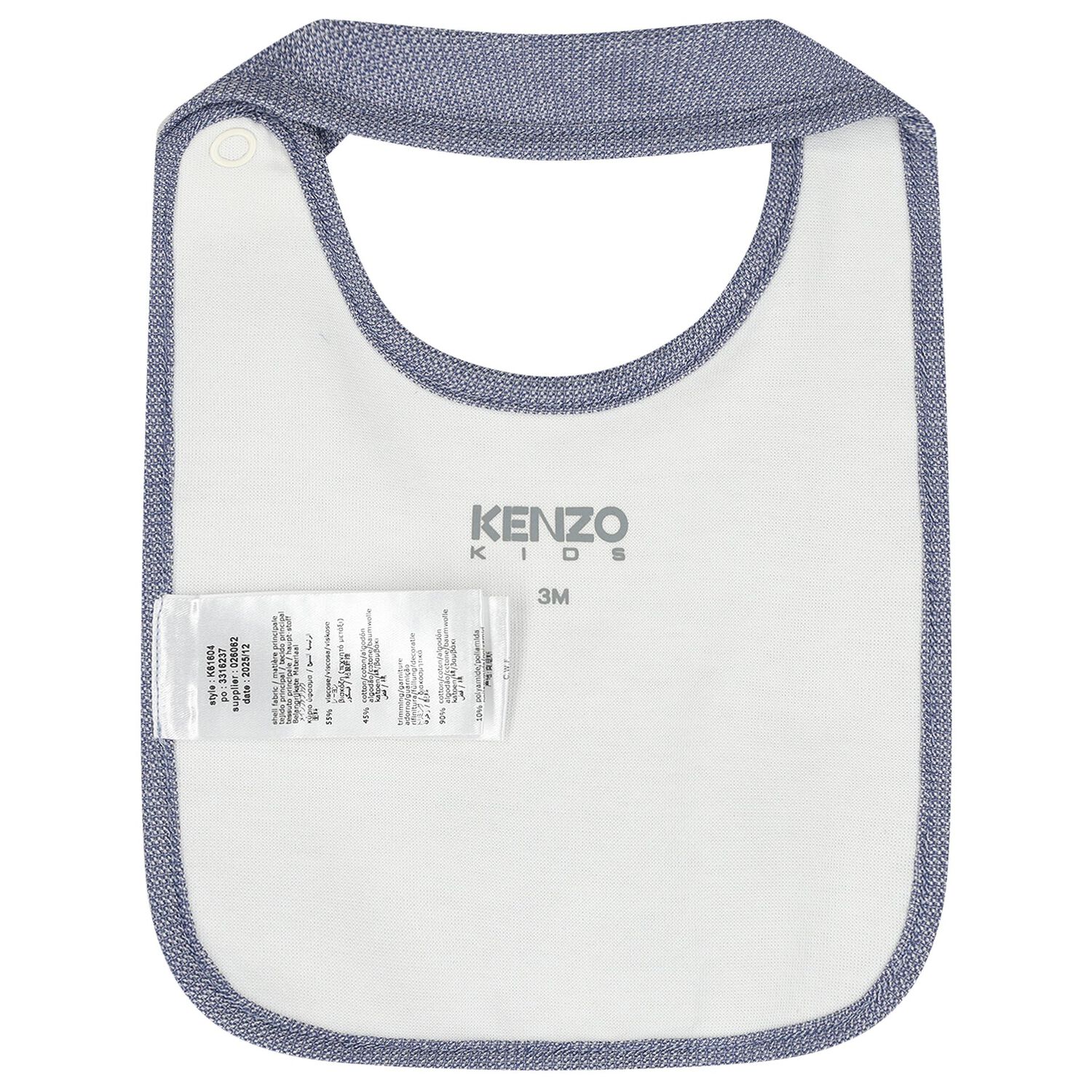 Baby Boys White & Blue Logo Babygrow Gift Set, 1, hi-res