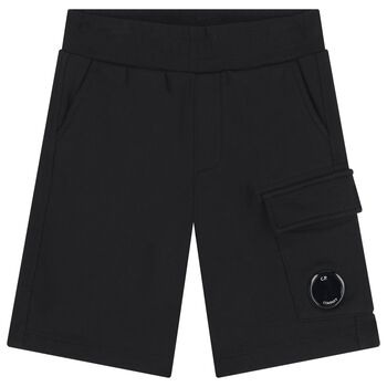Boys Black Logo Shorts 