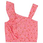 Girls Pink Crab Shorts Set, 1, hi-res