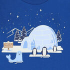 توب بأكمام طويلة باللون الأزرق للأولاد, 1, hi-res