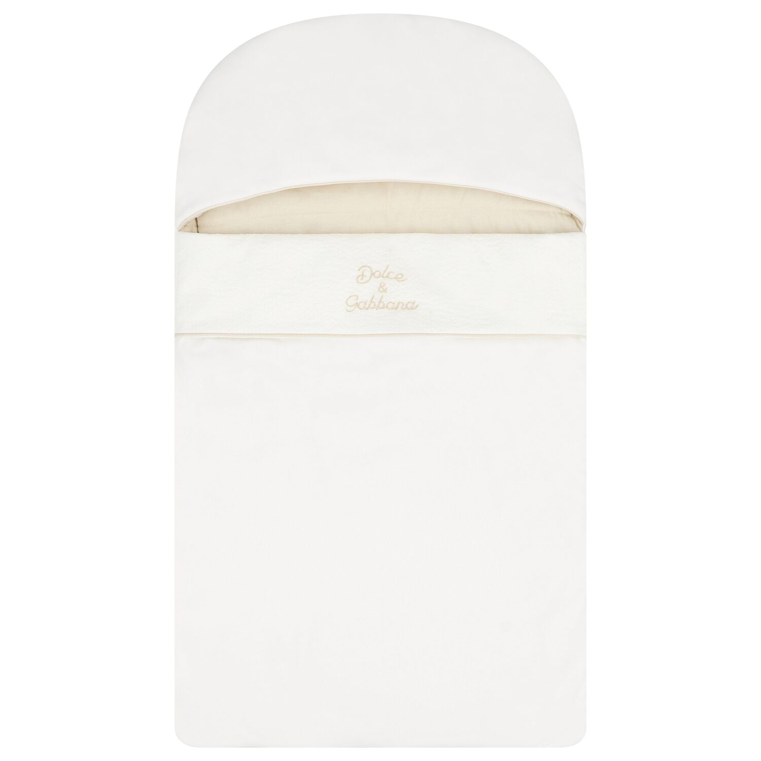 White & Beige Logo Baby Nest, 1, hi-res