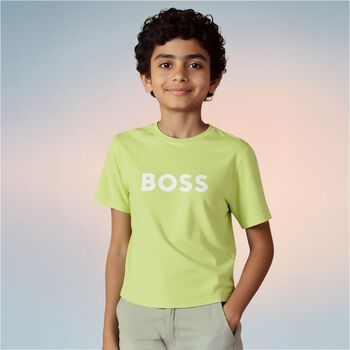 Boys Green Logo T-Shirt