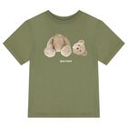 Green Teddy Bear Logo T-Shirt, 6, hi-res