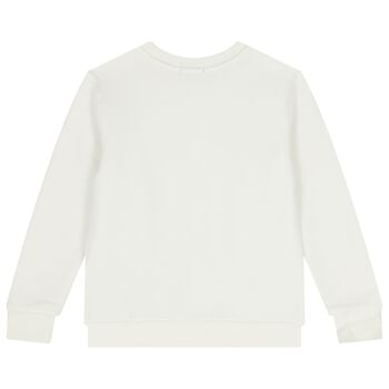 Boys White Polo Bear Sweatshirt