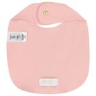 Baby Girls Pink Logo Bib, 3, hi-res