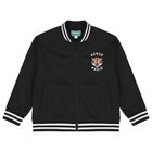Boys Black Tiger Logo Zip Up Top, 1, hi-res