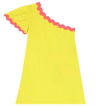 فستان بنات ميني ماوس باللون الأصفر