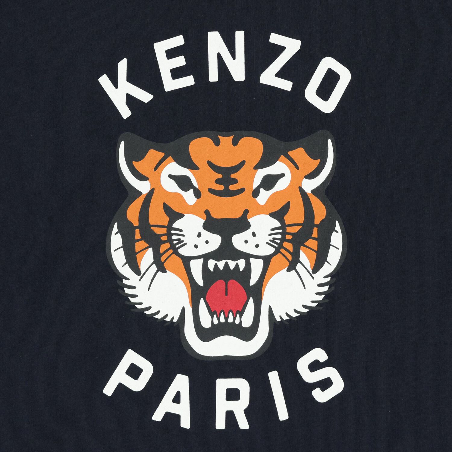 Navy Blue Tiger Logo T-Shirt, 4, hi-res