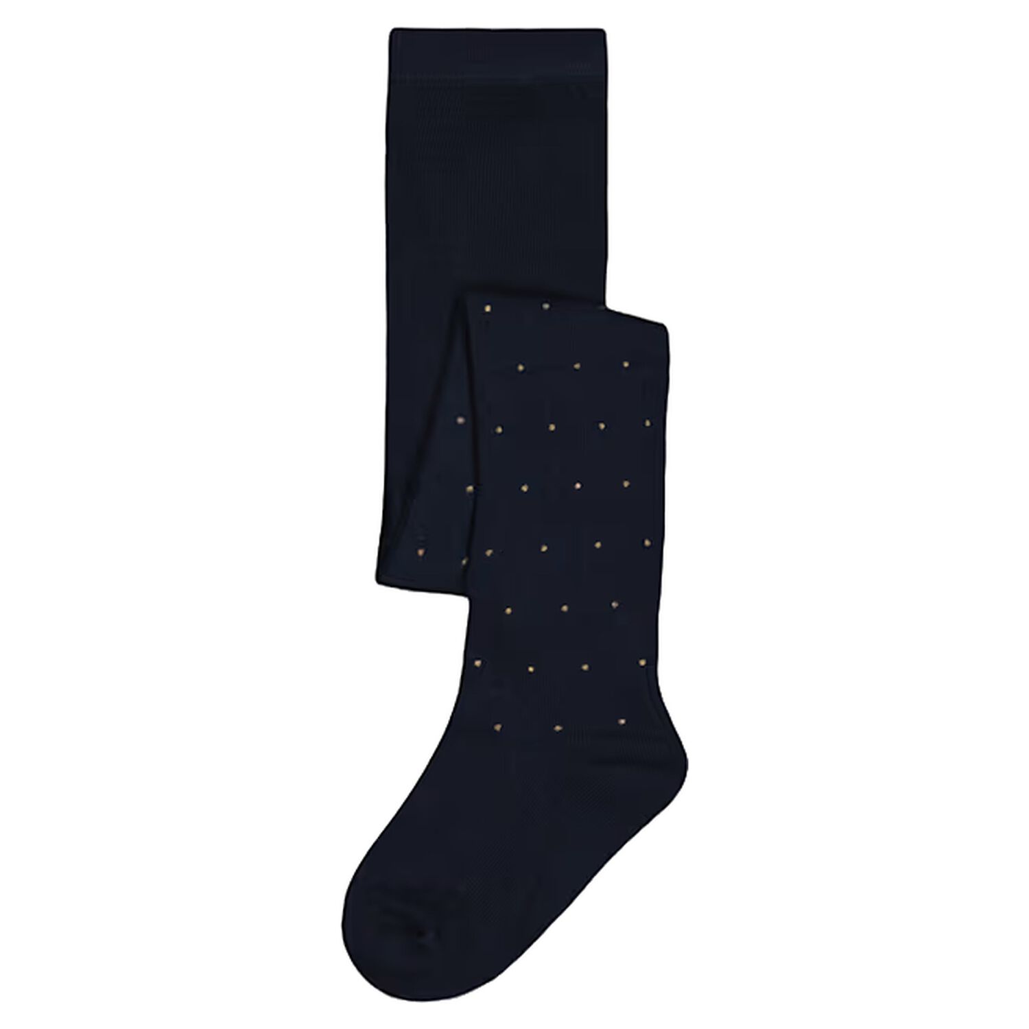 Girls Navy Blue Embellished Tights, 2, hi-res