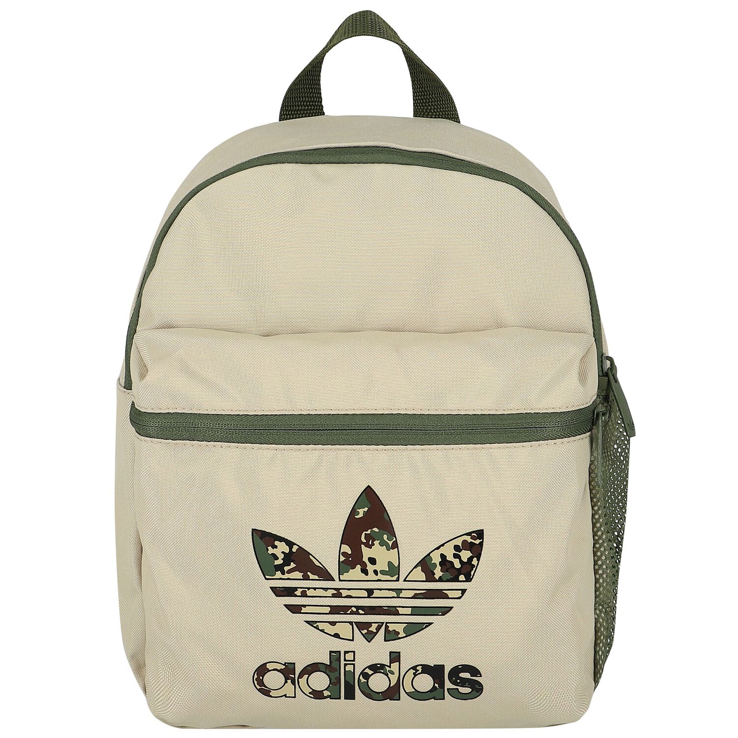 Beige Trefoil Logo Backpack, 1, hi-res image number null