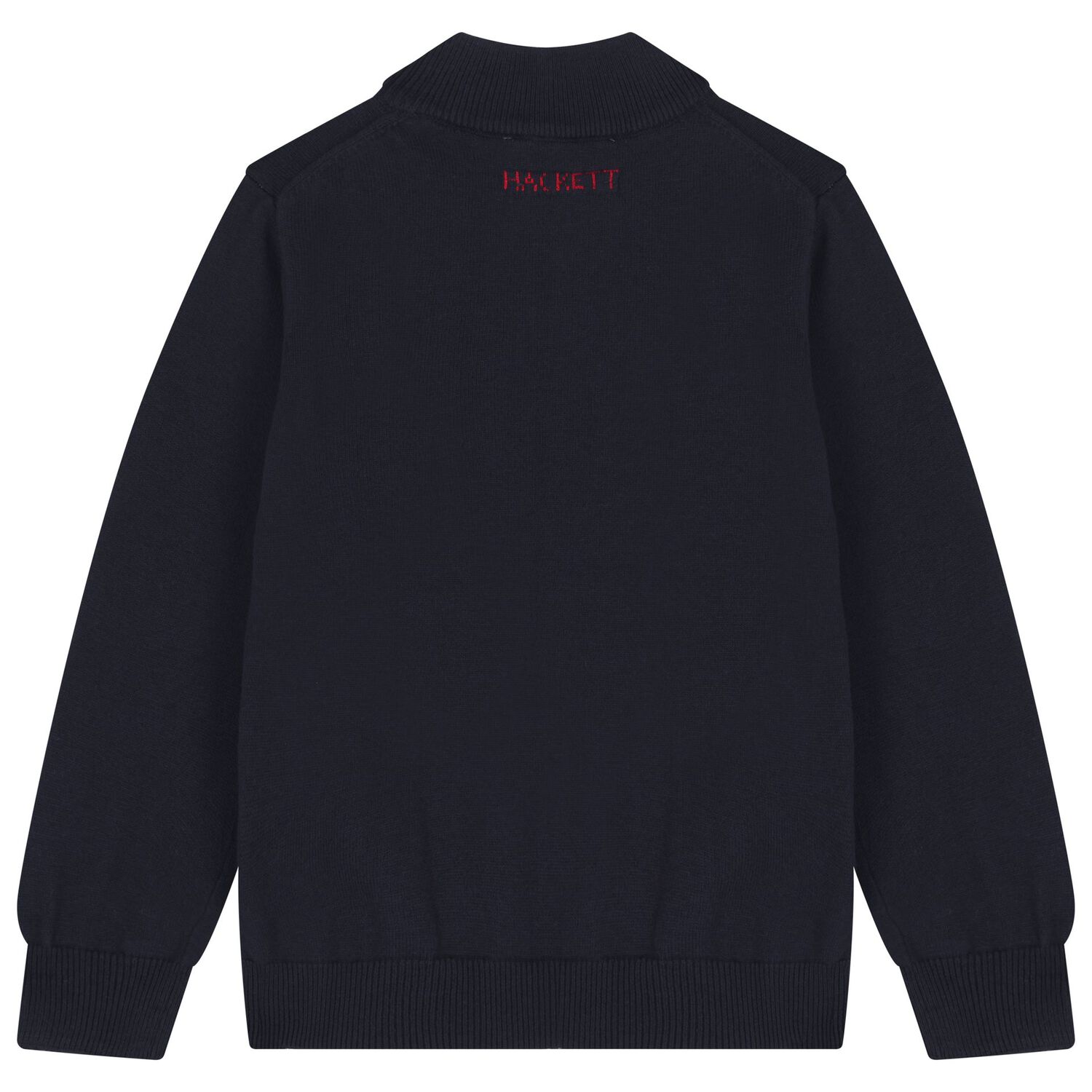 Boys Navy Blue Knitted Sweatshirt, 1, hi-res