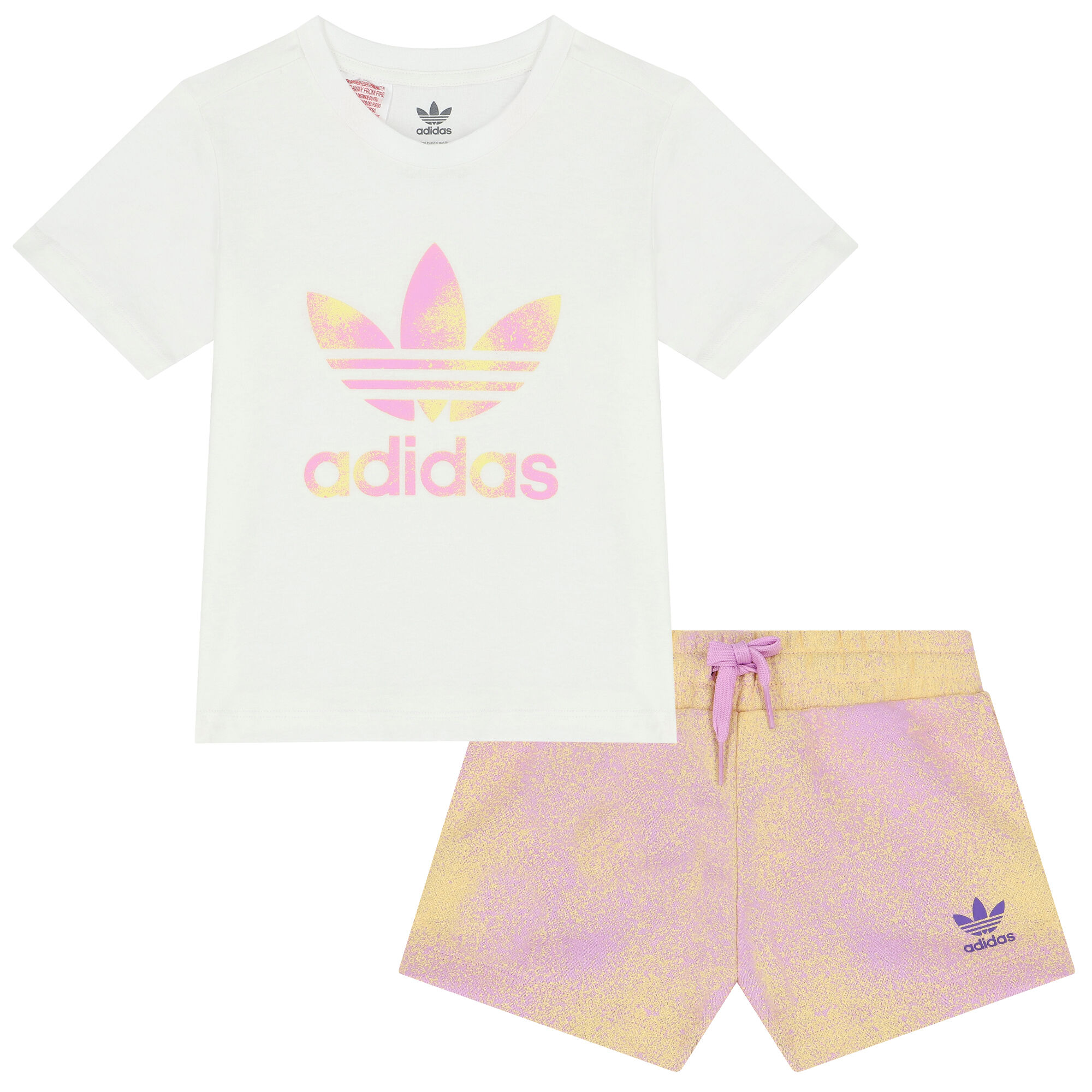 Girls adidas hot sale short set