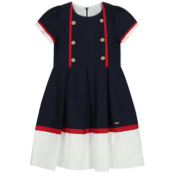 Girls Navy Blue Dress