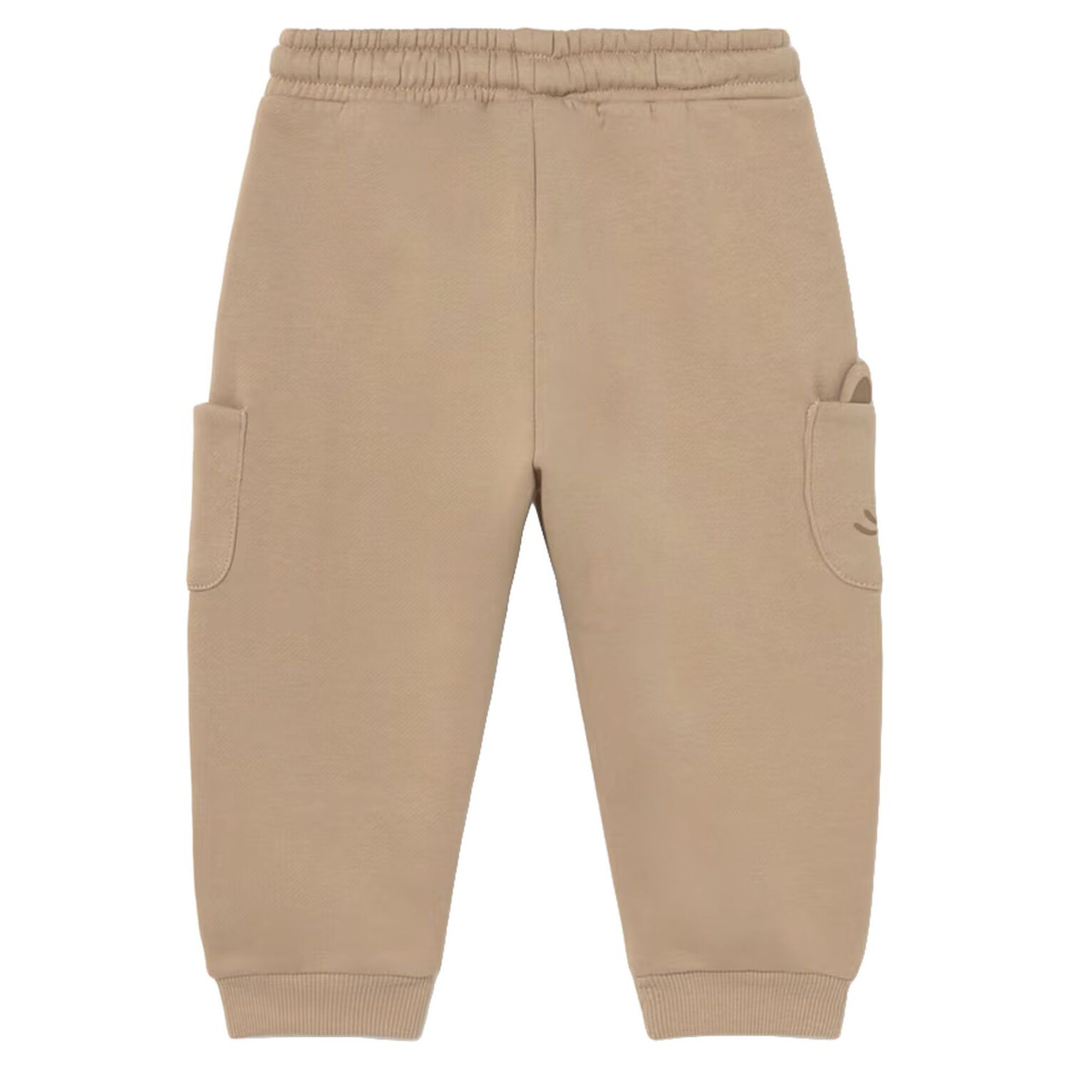 Younger Boys Beige Dinosaur Joggers, 1, hi-res