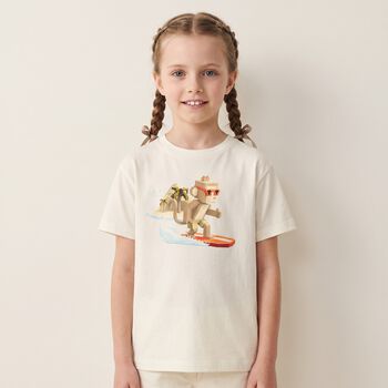Boys Ivory Monkey T-Shirt