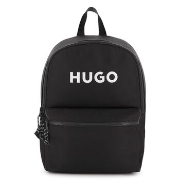 HUGO Black Logo Backpack, 1 Black Logo Backpack
