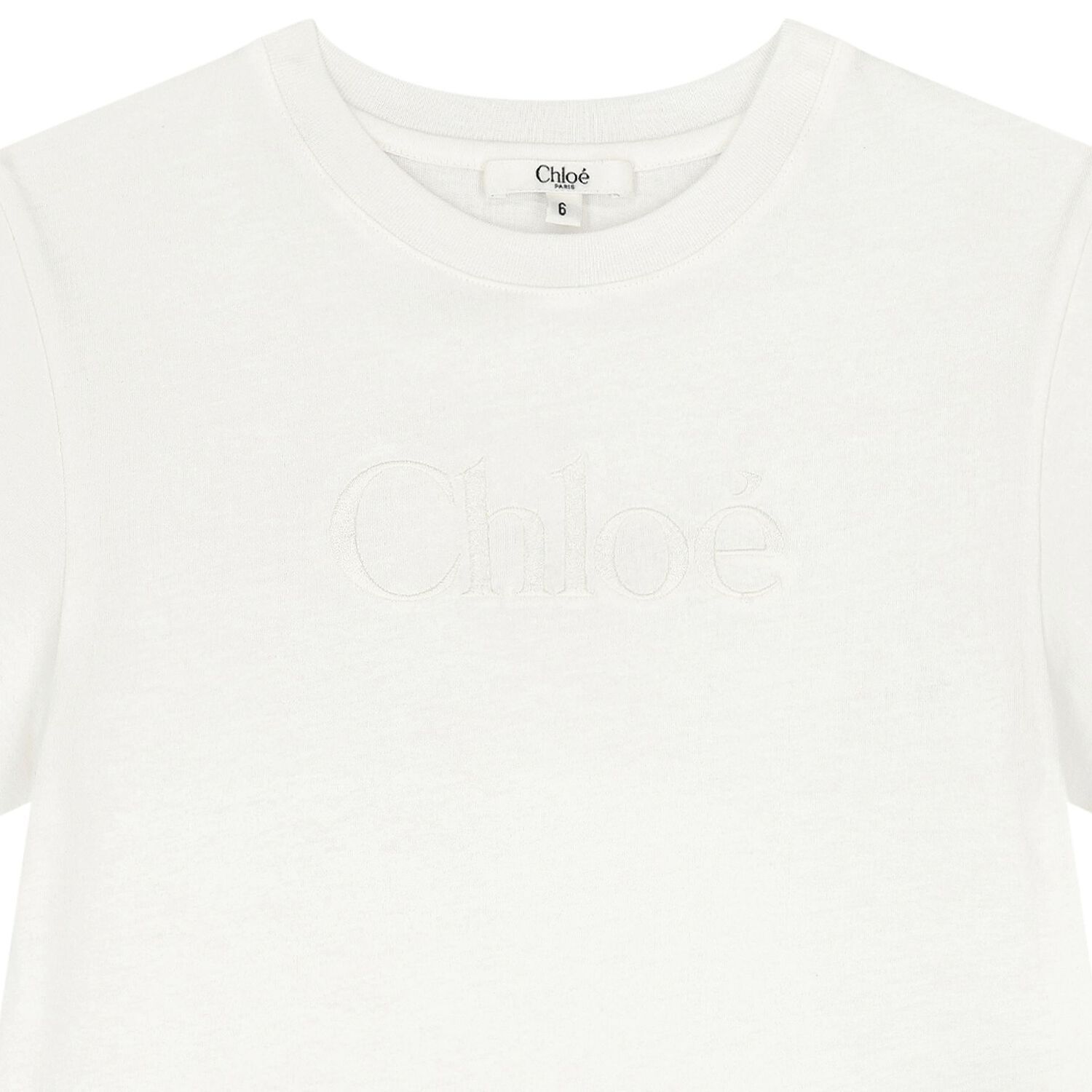 Girls Ivory Logo T-Shirt, 1, hi-res