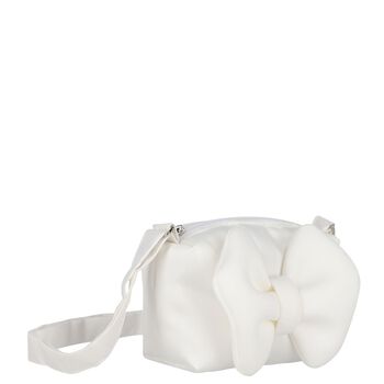 Girls White Bow Bag, 1 Girls White Bow Bag