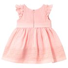 Younger Girls Pink Bow Dress, 2, hi-res