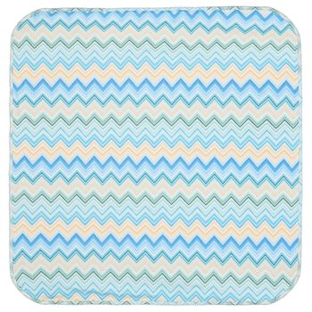 Blue & Yellow Zig Zag Baby Blanket