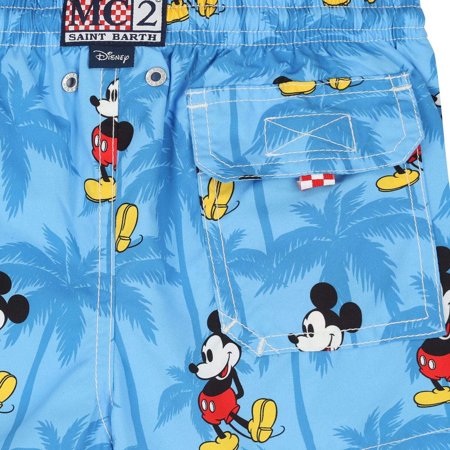 Boys Blue Mickey Mouse Swim Shorts, 1, hi-res
