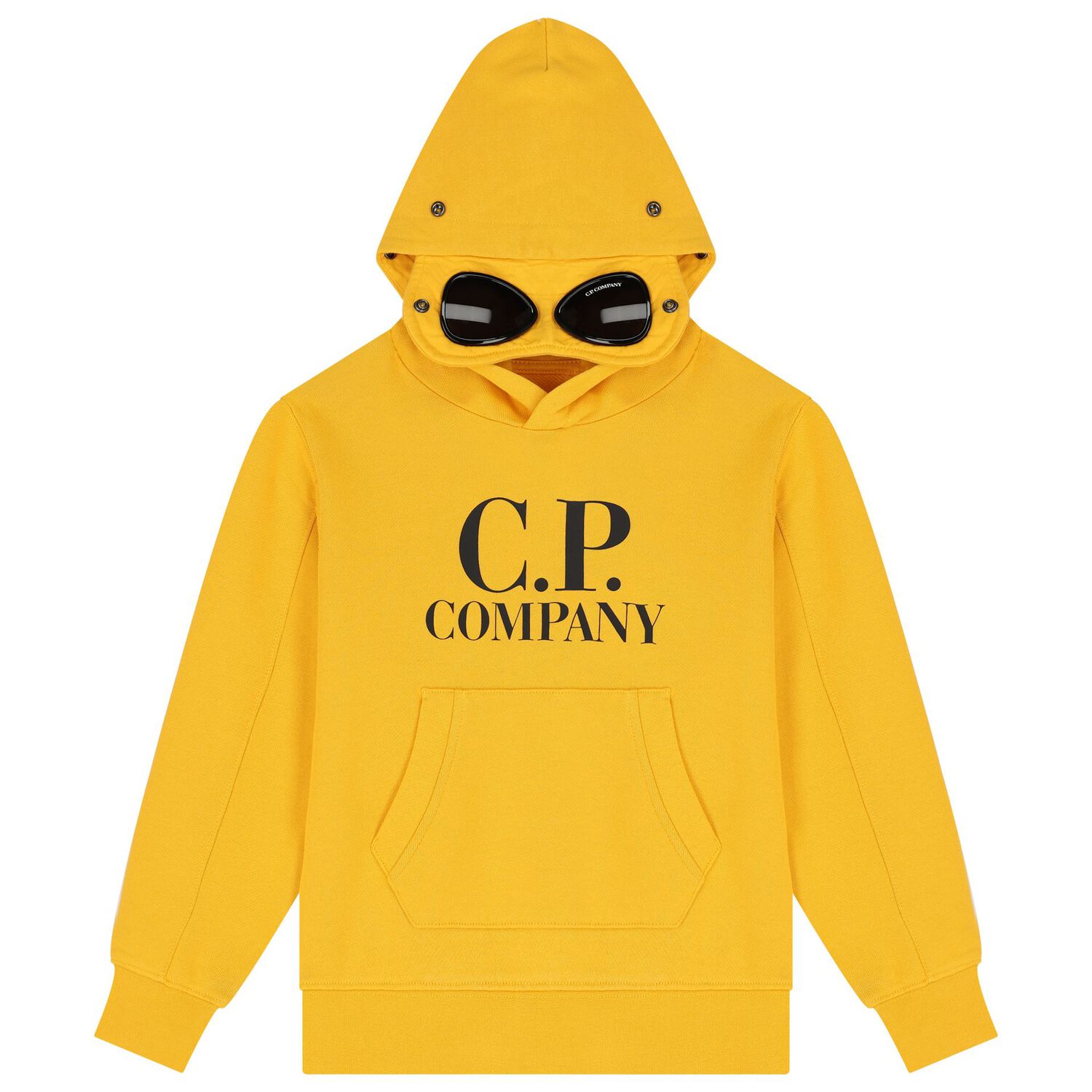 Boys Yellow Logo Hooded Top, 3, hi-res