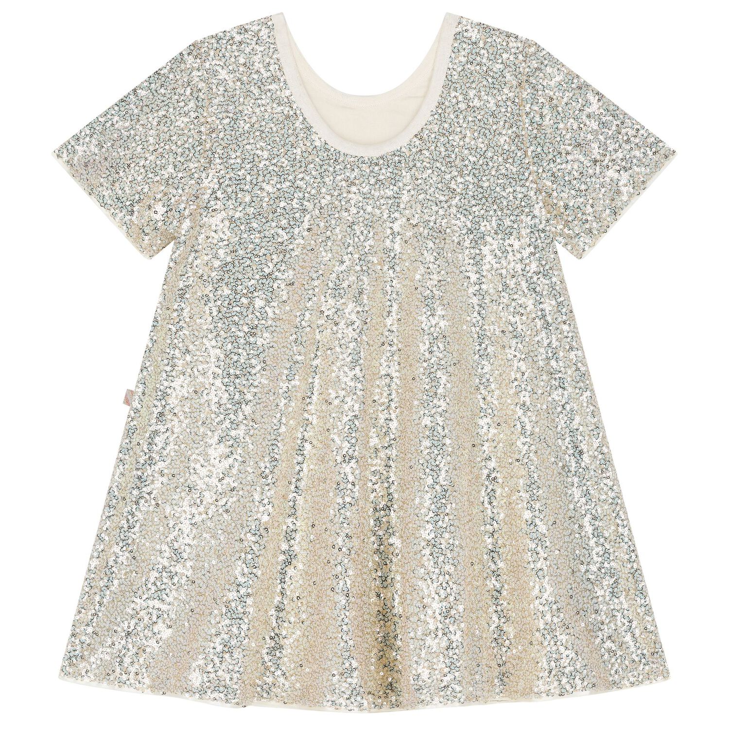 Girls Gold Sequin Dress, 1, hi-res image number null