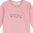 Baby Girls Beige & Pink Animals Babygrows ( 2-Pack ), 3, hi-res