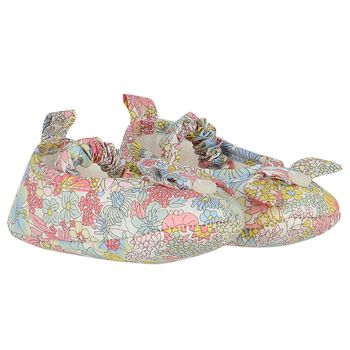 Baby Girls Blue, Yellow & Pink Liberty Pre Walker Shoes