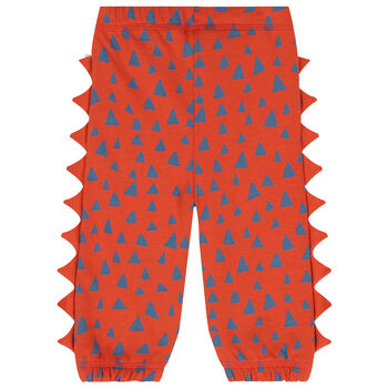 Younger Boys Orange Joggers