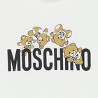 Moschino White Teddy Bear Logo T-Shirt | Junior Couture KSA