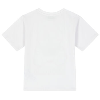 White Teddy Logo T-Shirt