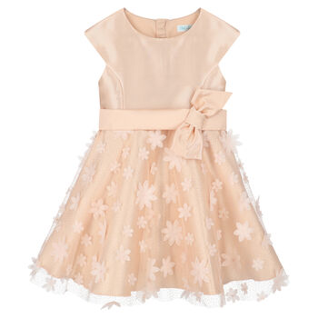 Girls Pink Floral Dress