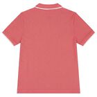 Boys Mini Me Red Logo Polo Shirt, 7, hi-res