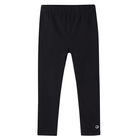 Girls Black Logo Leggings, 1, hi-res