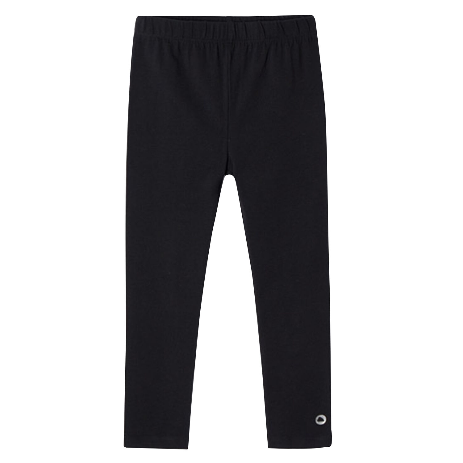 Girls Black Logo Leggings, 1, hi-res