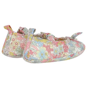 Baby Girls Blue, Yellow & Pink Liberty Pre Walker Shoes