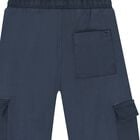 Boys Navy Blue Cargo Trousers, 1, hi-res