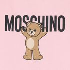 Younger Girls Pink Teddy Bear Logo Dress, 4, hi-res