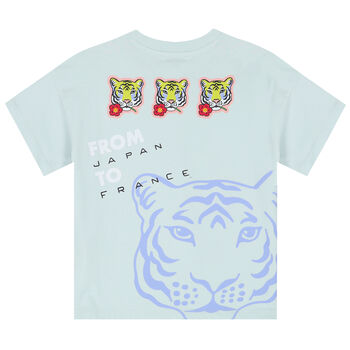 Girls Aqua Blue Logo T-Shirt