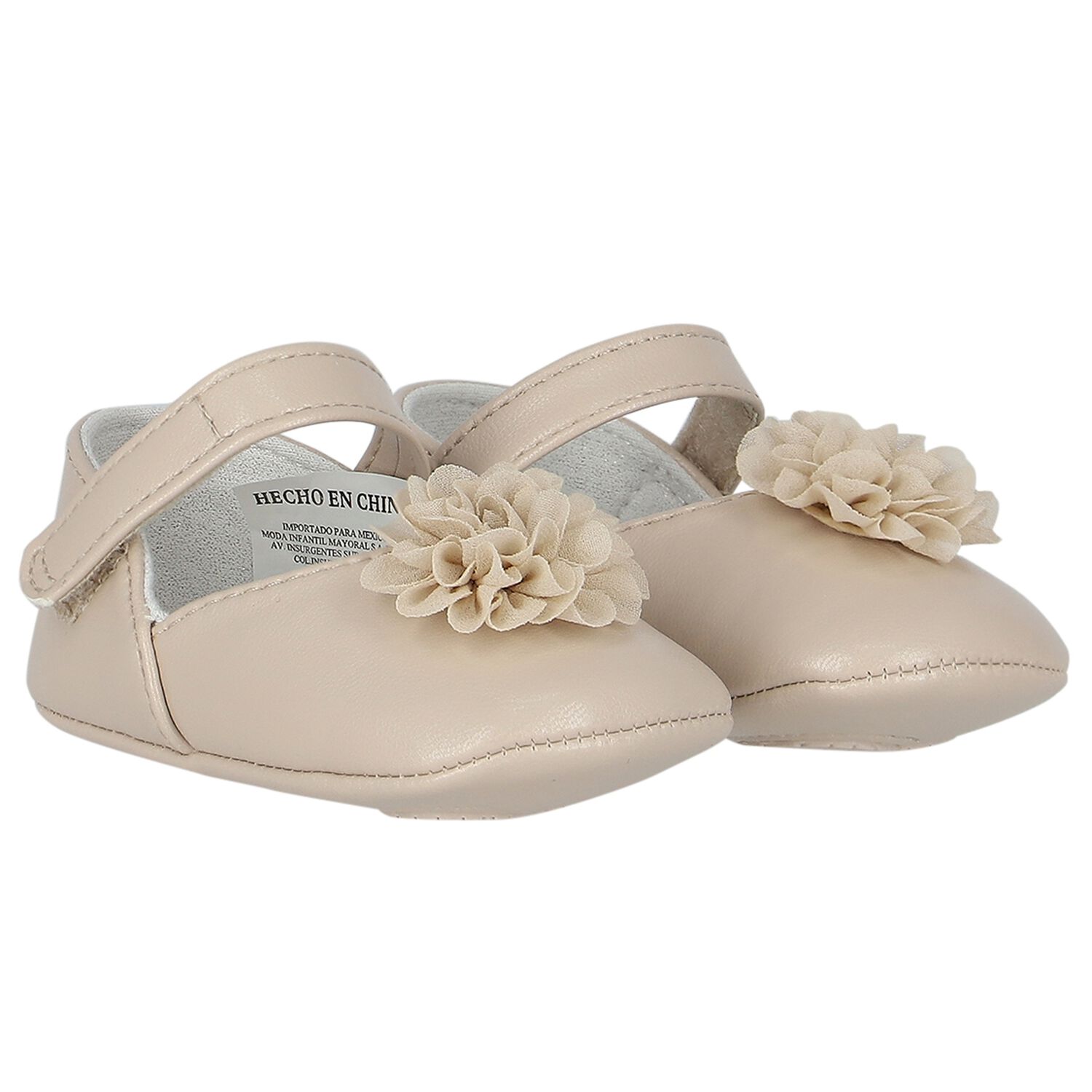 Baby Girls Ivory Pre Walker Shoes, 4, hi-res image number null