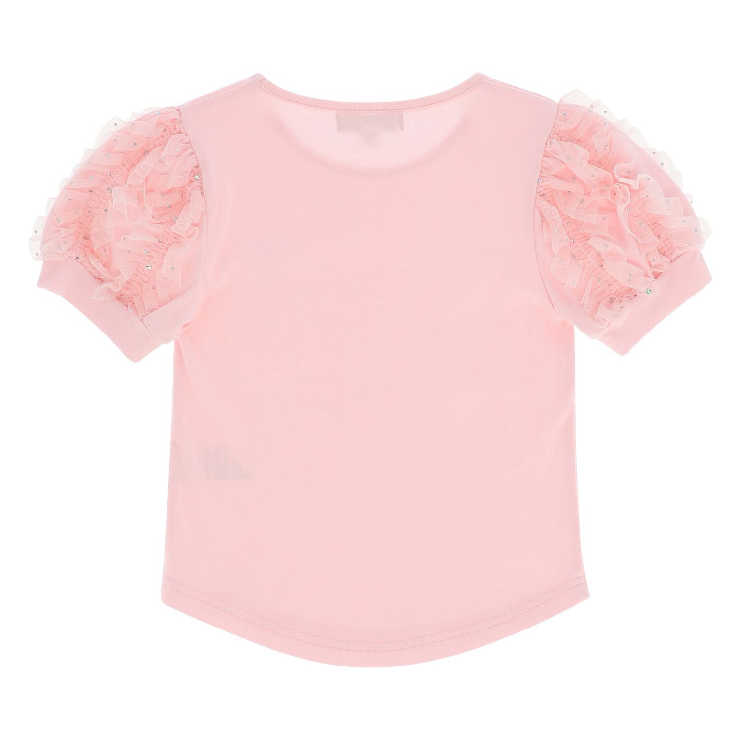 Girls Pink Tulle T-Shirt, 3, hi-res image number null