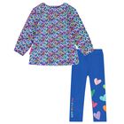 Girl Blue Heart Leggings Set, 1, hi-res