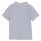 Younger Boys Blue Logo Polo Shirt, 7, hi-res