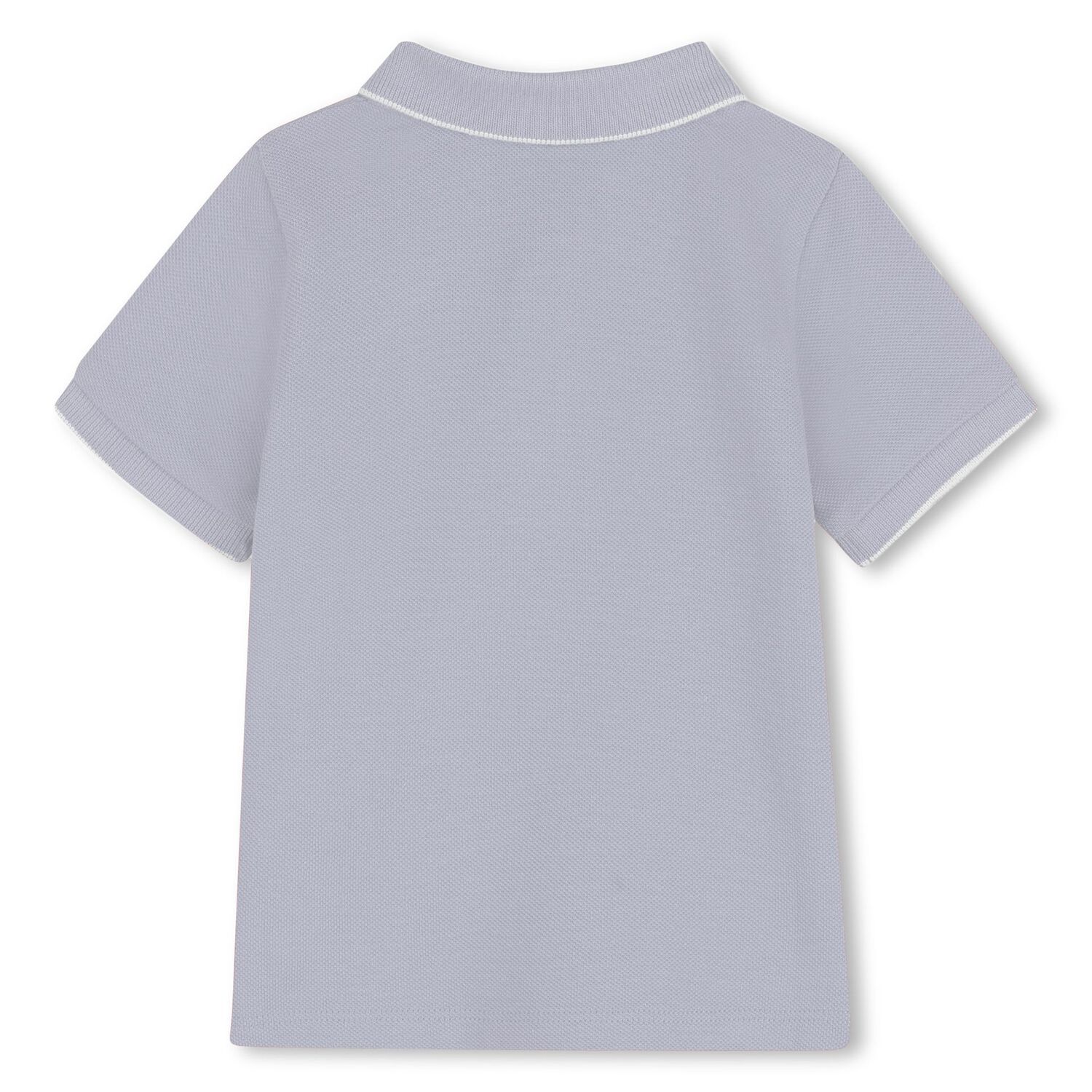 Younger Boys Blue Logo Polo Shirt, 7, hi-res