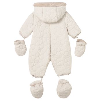Ivory Stars Baby Snowsuit