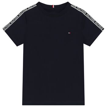 Boys Navy Blue Logo T-Shirt