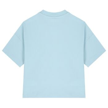 Boys Blue Teddy Bear Logo T-Shirt
