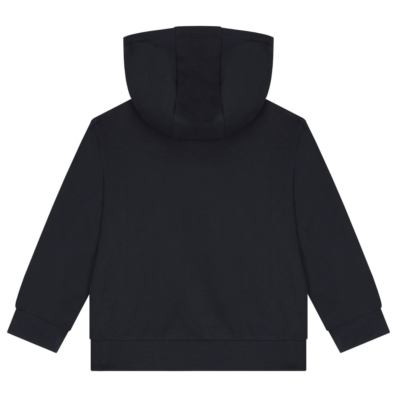Boys Navy Blue Logo Hooded Top, 2, hi-res