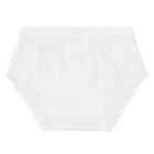 طقم فستان تول بشعار باللون الأبيض والأزرق للبنات, 1, hi-res